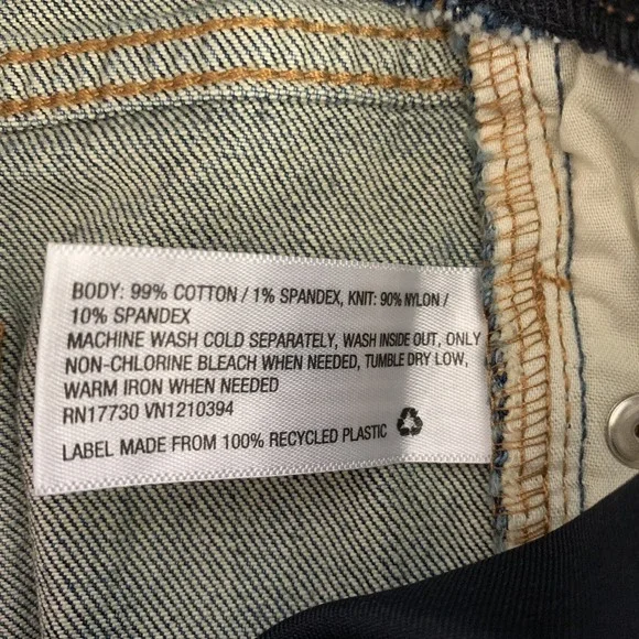 Isabel Maternity Shorts Size 8 Blue Jean Maternity Shorts Crossover Panel NWT - Picture 6 of 12